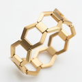 Geometric gold bracelet