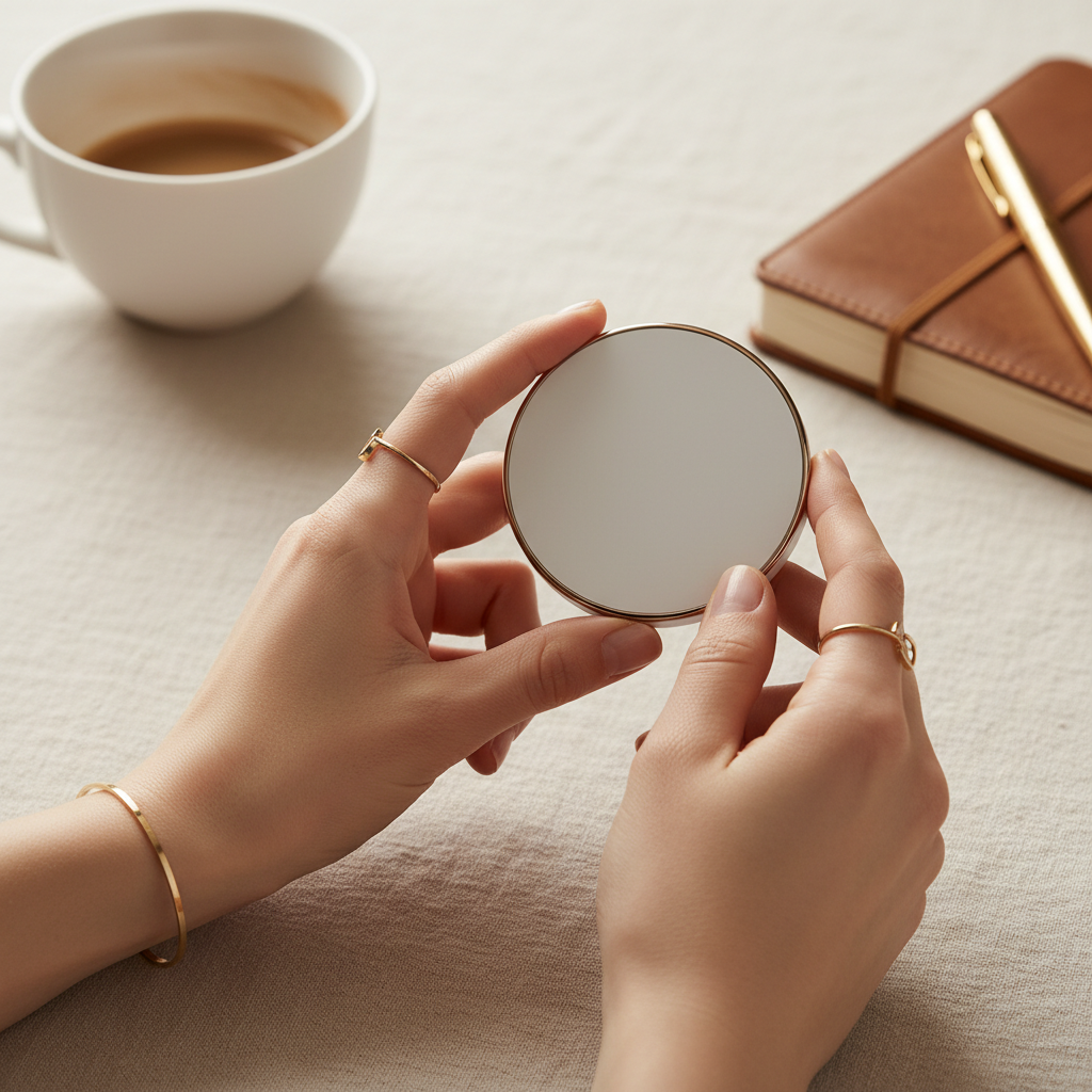 Magnetic Wireless Charger in hands