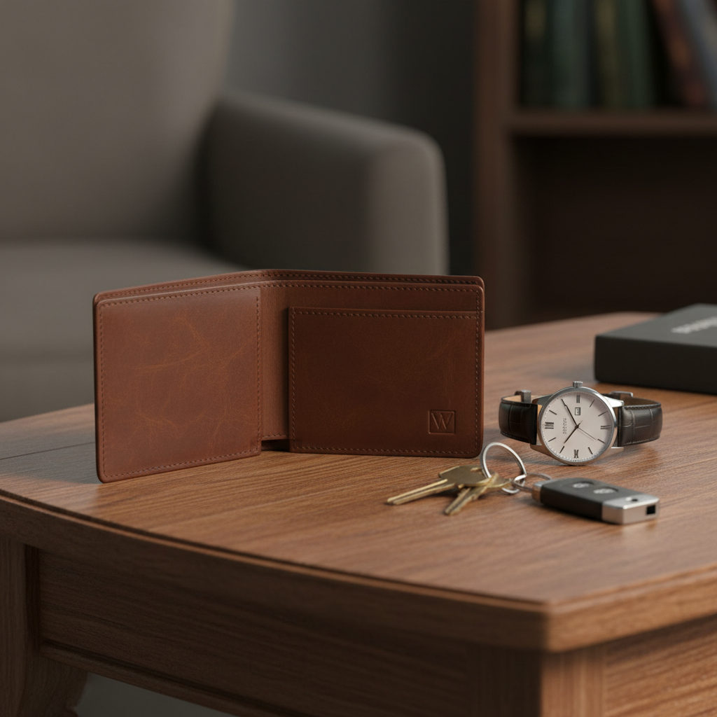 Premium Leather Wallet - Lifestyle Shot