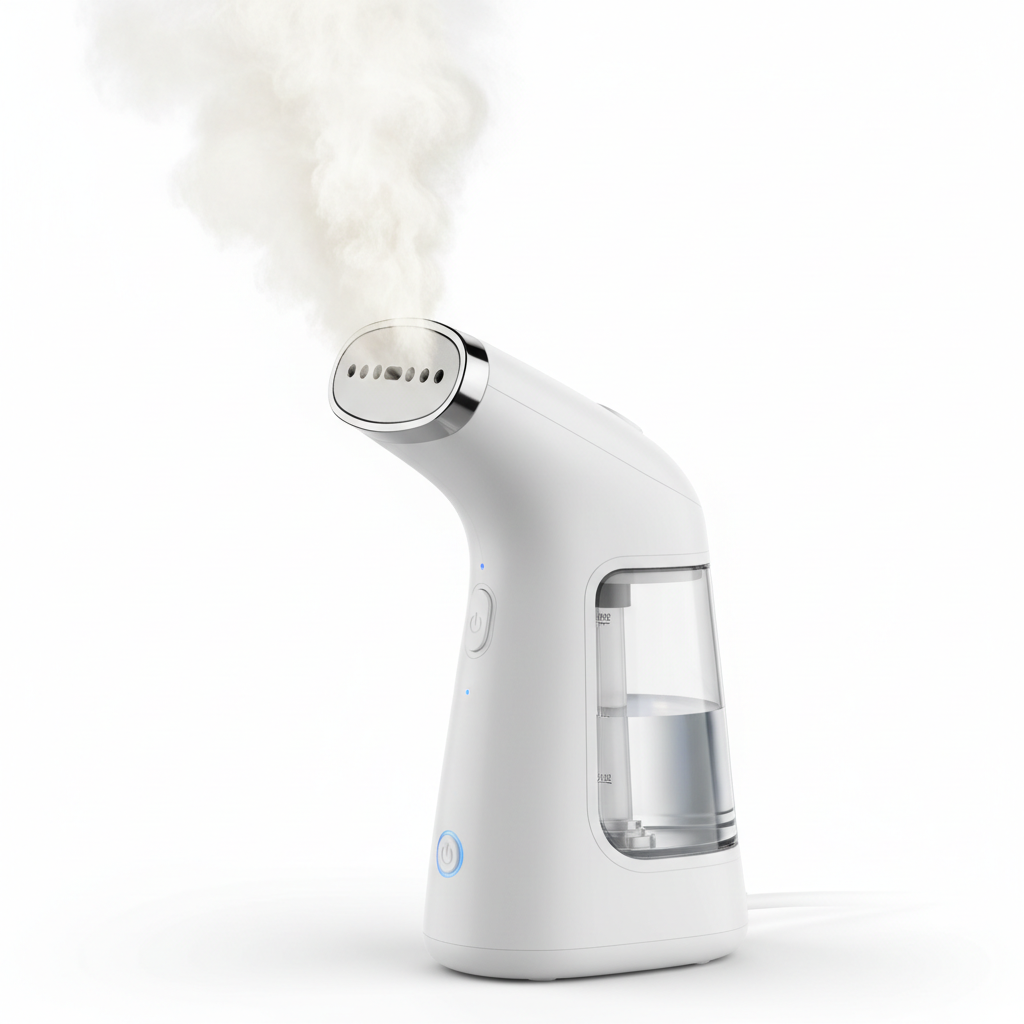Portable Clothes Steamer product shot white background