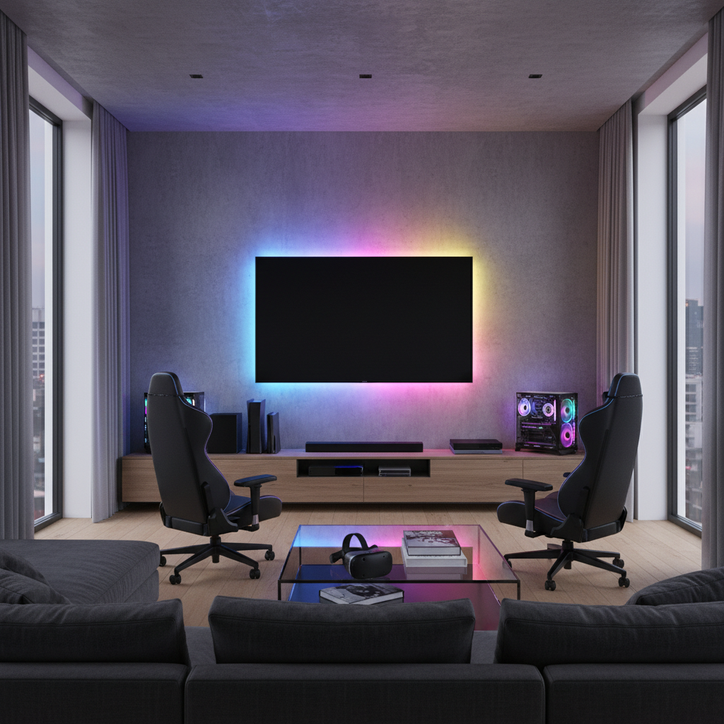 LED Strip Lights gaming room