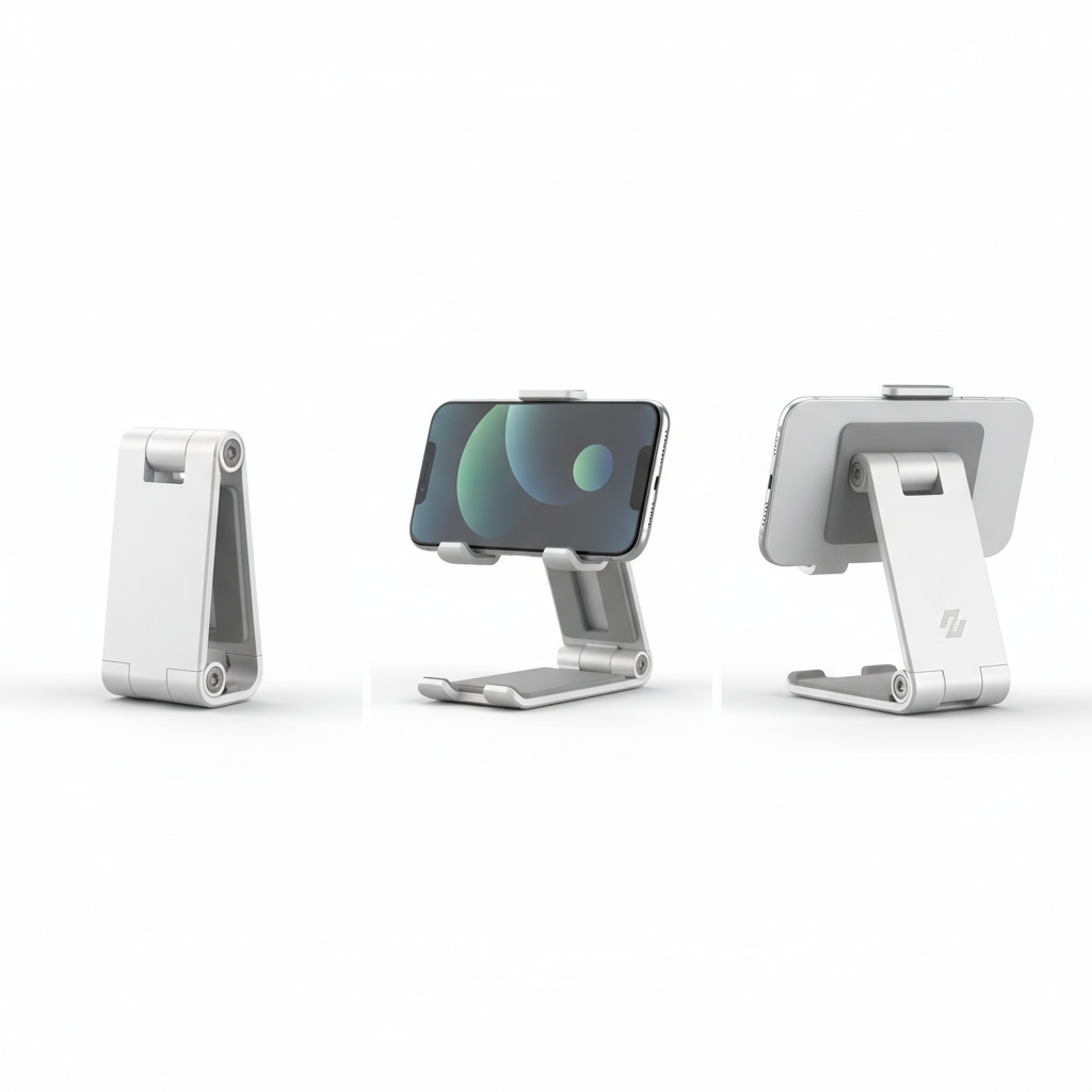 Phone stand white background