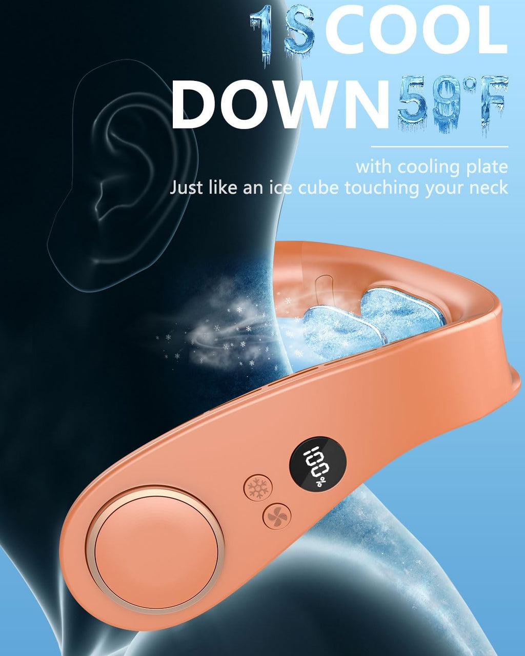 Neck fan cooling plate detail